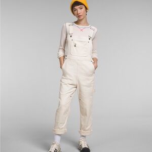 The North Face Women's Field Overalls Gardenia White NWT